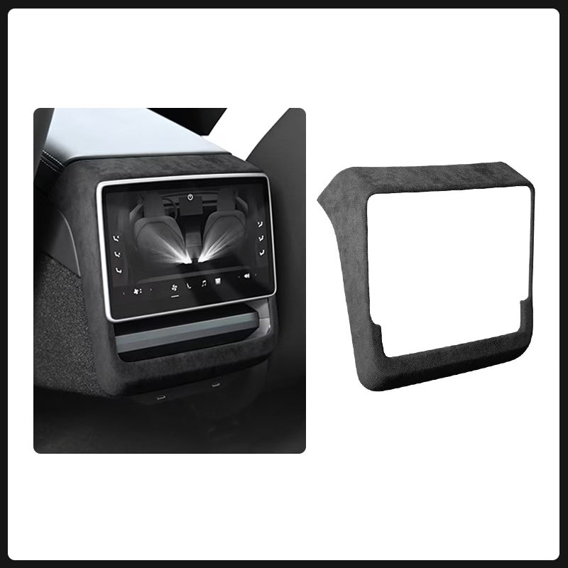 Tesla Alcantara Interior Protection Kit | Armrest Cover & Rear Air Vent Cover for Model Y Juniper (2025–2026) & Model 3 Highland (2024–2026)