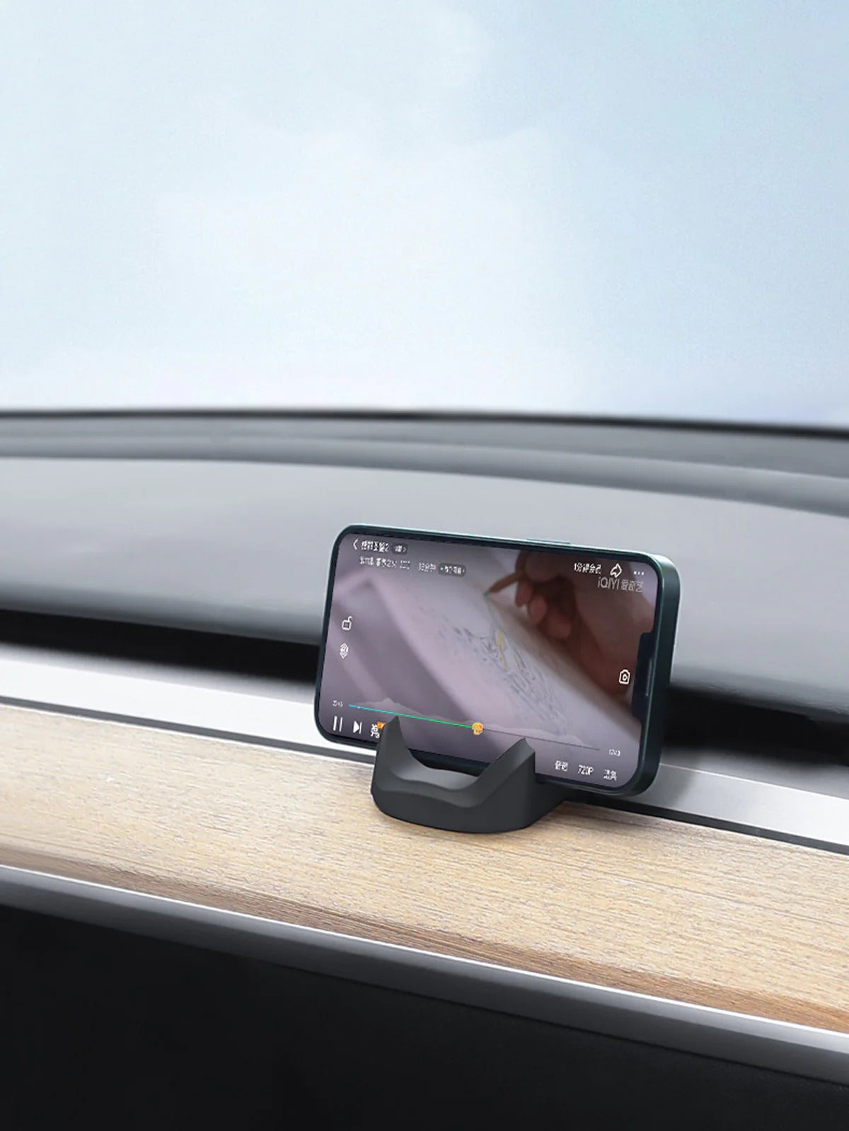 Dashboard Phone Holder for Tesla Model 3 Highland 24+ / Y Juniper 25+ / YL(25-26)