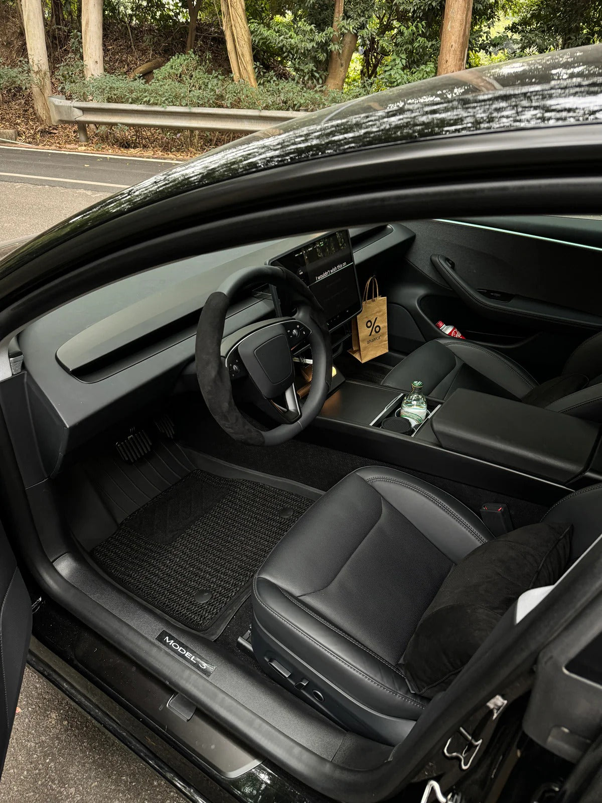 Tesla Matte Center Console Cover for Model Y Juniper (2025–2026) & Model 3 Highland (2024–2026)
