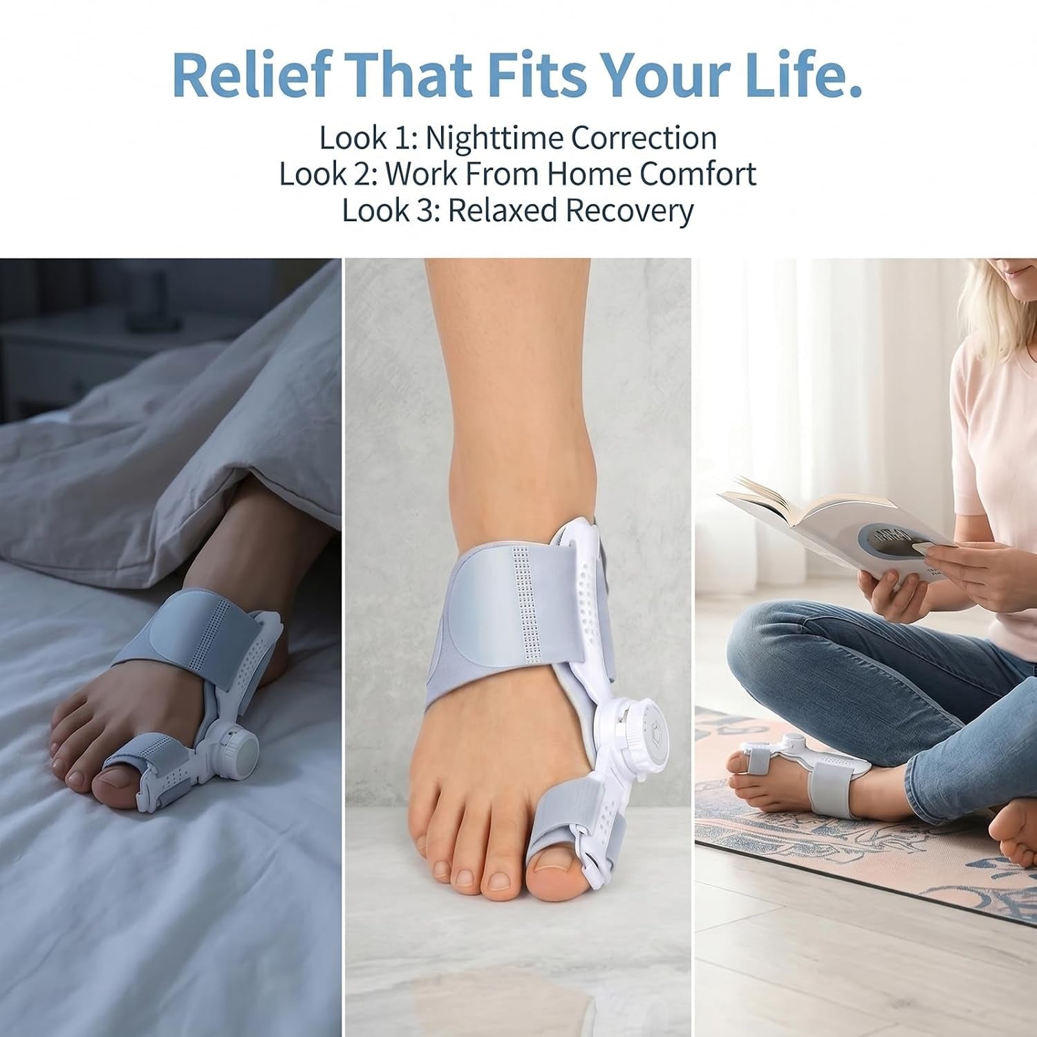 Adjustable Bunion Corrector for Women & Men | Big Toe Alignment Support
