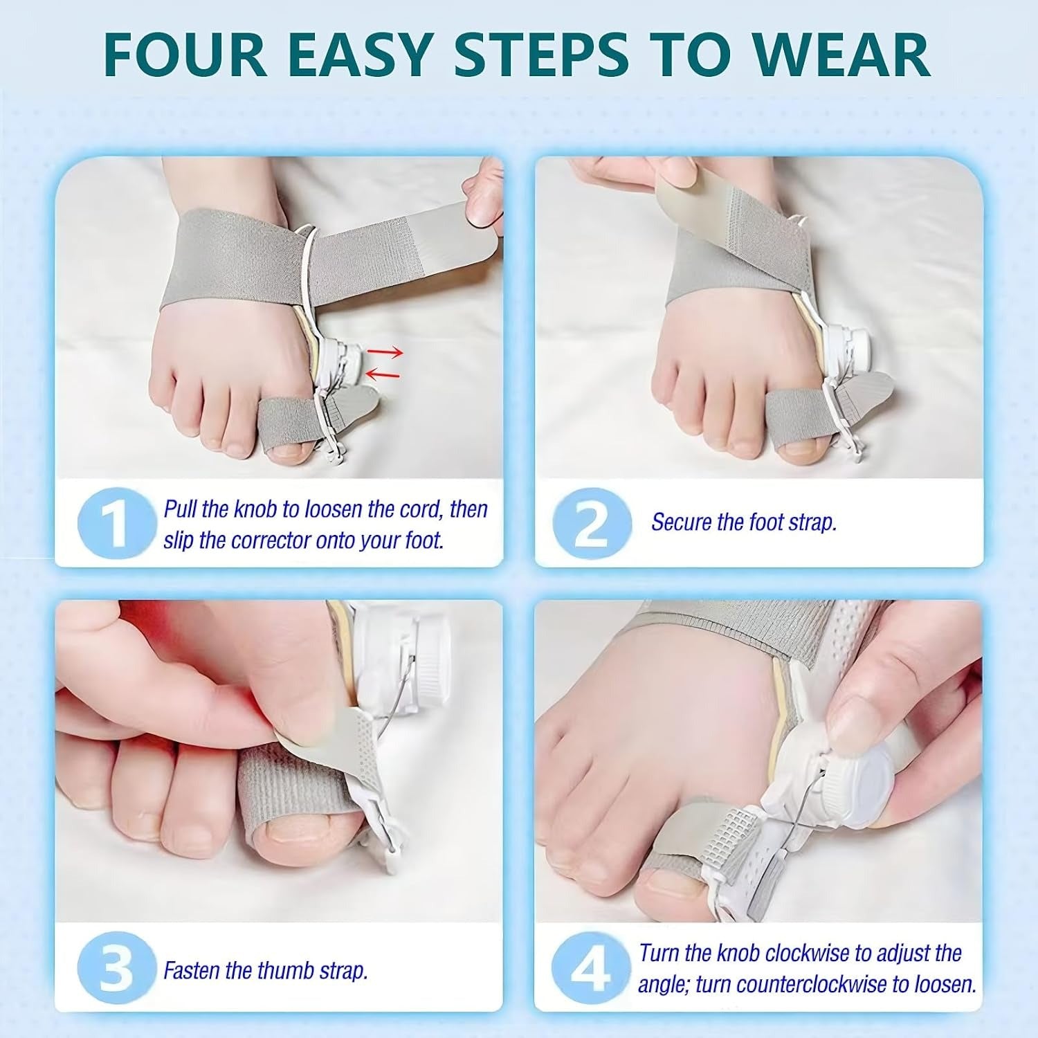 Adjustable Bunion Corrector for Women & Men | Big Toe Alignment Support