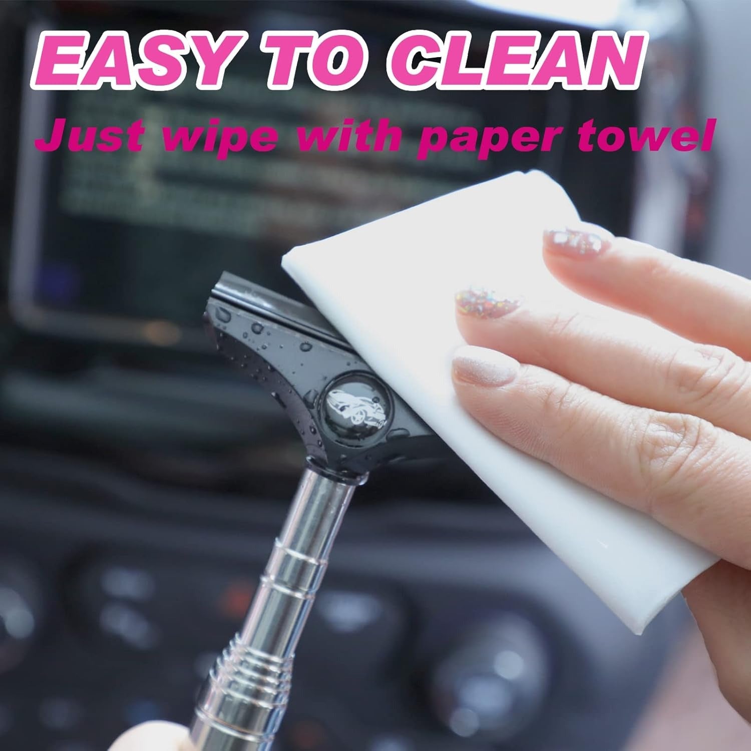 Retractable Car Side Mirror Squeegee | Rain & Fog Rearview Mirror Wiper Tool (2PCS Set)