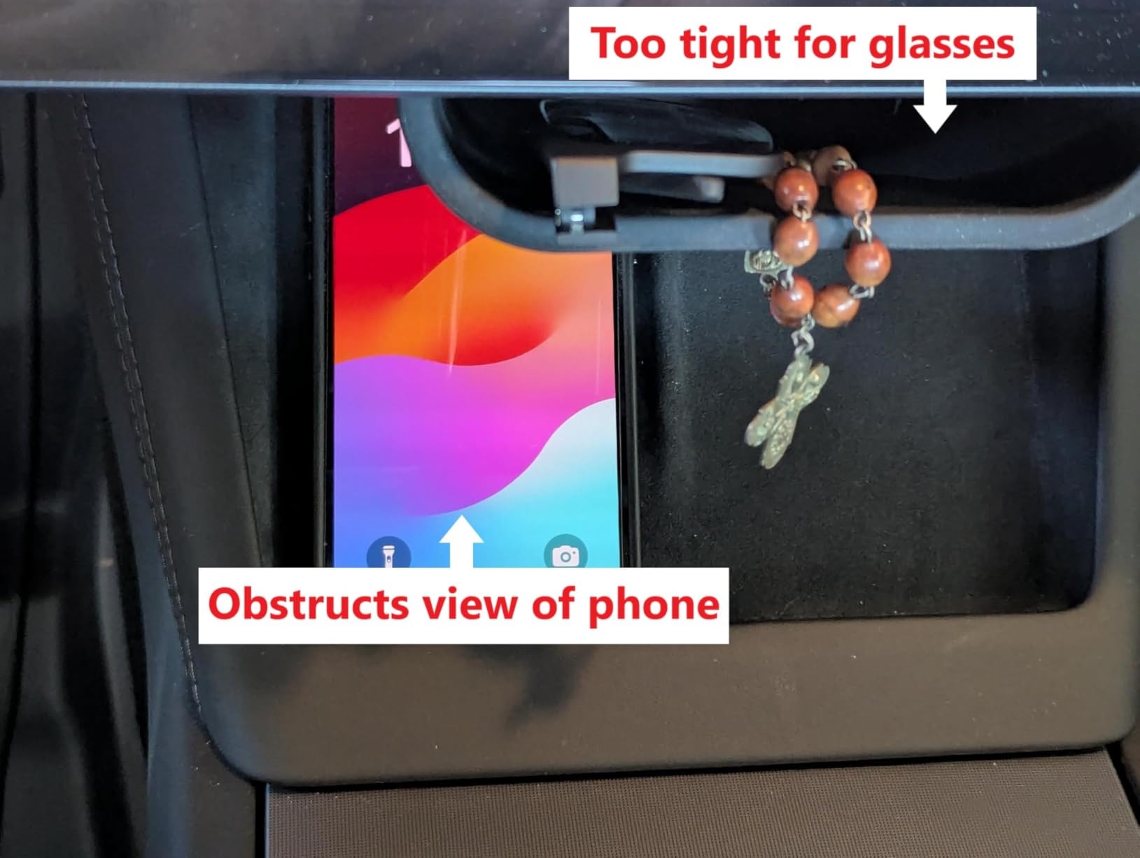 Under Screen Hidden Storage Organizer – Tesla Model Y Juniper & Model 3 Highland