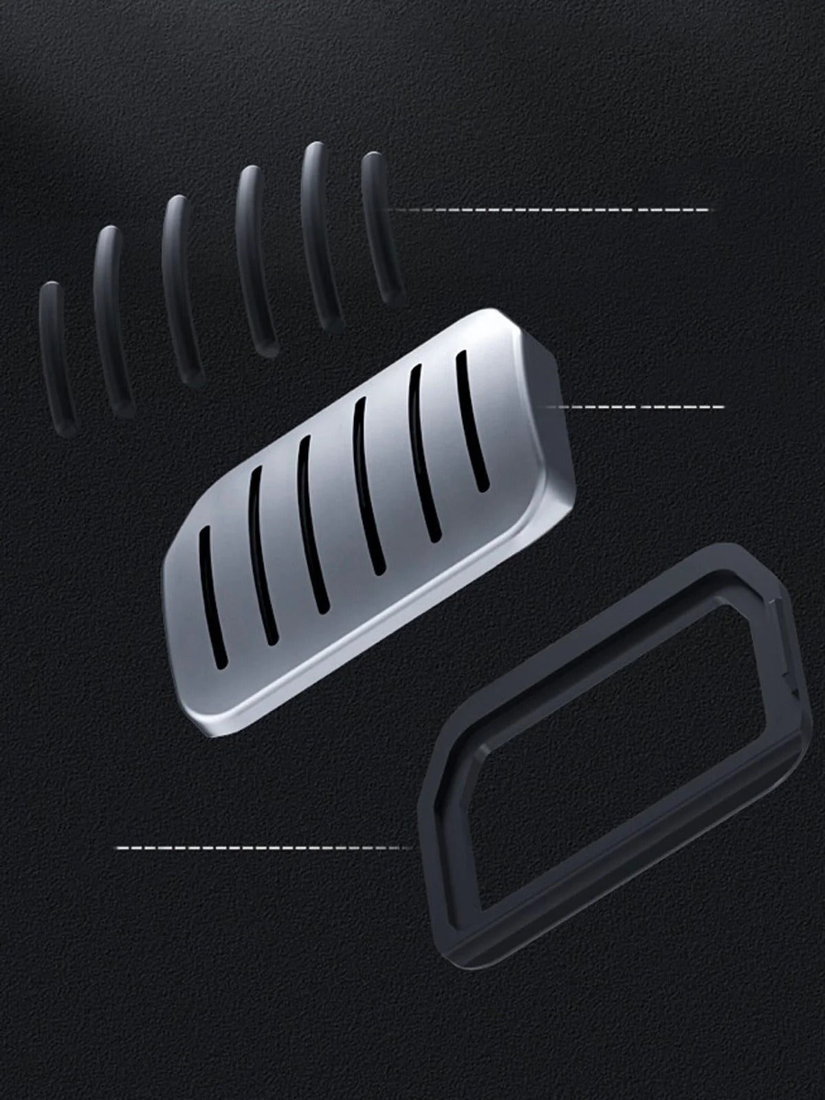 Tesla Aluminum Performance Pedal Covers | Non-Slip Brake & Accelerator Pedal Set for Model Y (2020–2026) & Model 3 (2021–2023)
