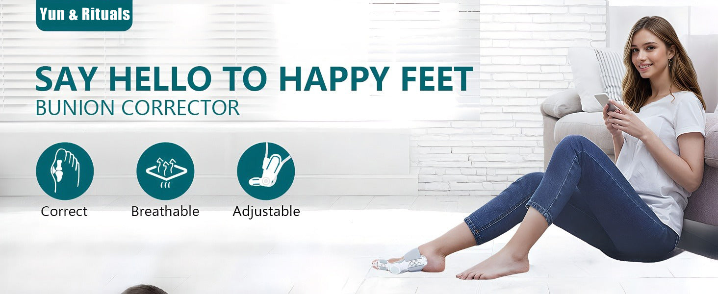 Adjustable Bunion Corrector for Women & Men | Big Toe Alignment Support