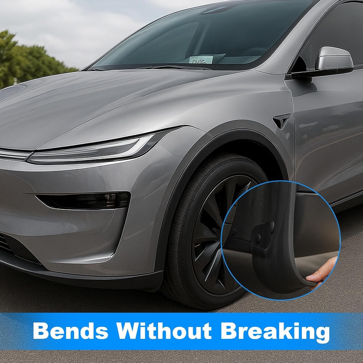 Tesla OEM Mud Flaps | No-Drill Splash Guards for Model Y & Model 3