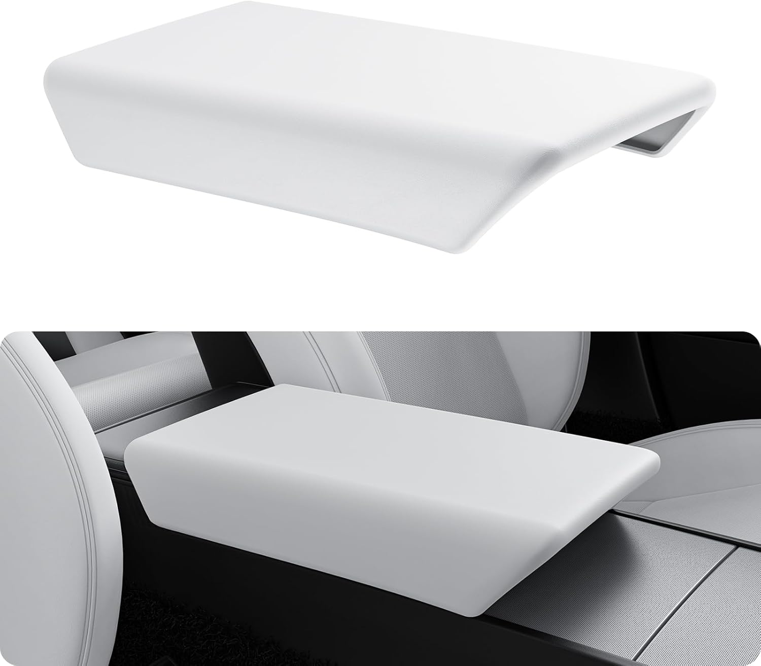 Tesla Alcantara Interior Protection Kit | Armrest Cover & Rear Air Vent Cover for Model Y Juniper (2025–2026) & Model 3 Highland (2024–2026)