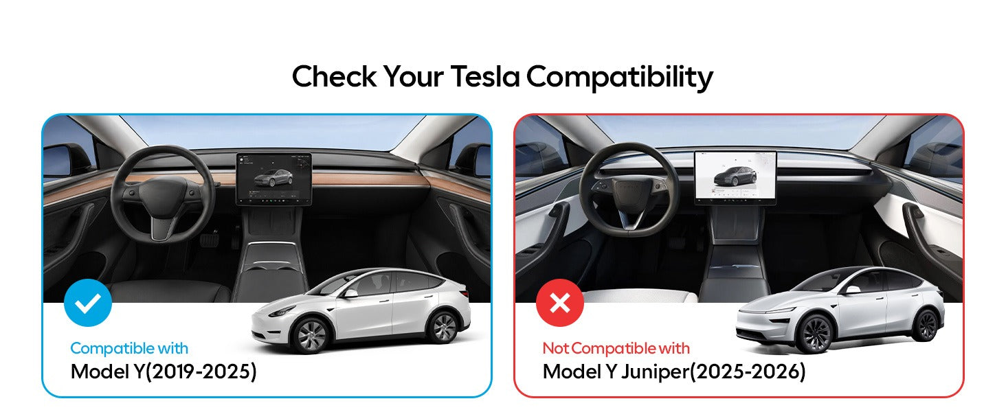 Tesla Model Y Sunshade Roof [Never Sag, Nano Ice-Crystal Coatings] 3-Gen Heat Insulation Glass Roof Sun Shade, Accessories for Tesla Model Y 2020~2025, Tesla Interior Gray