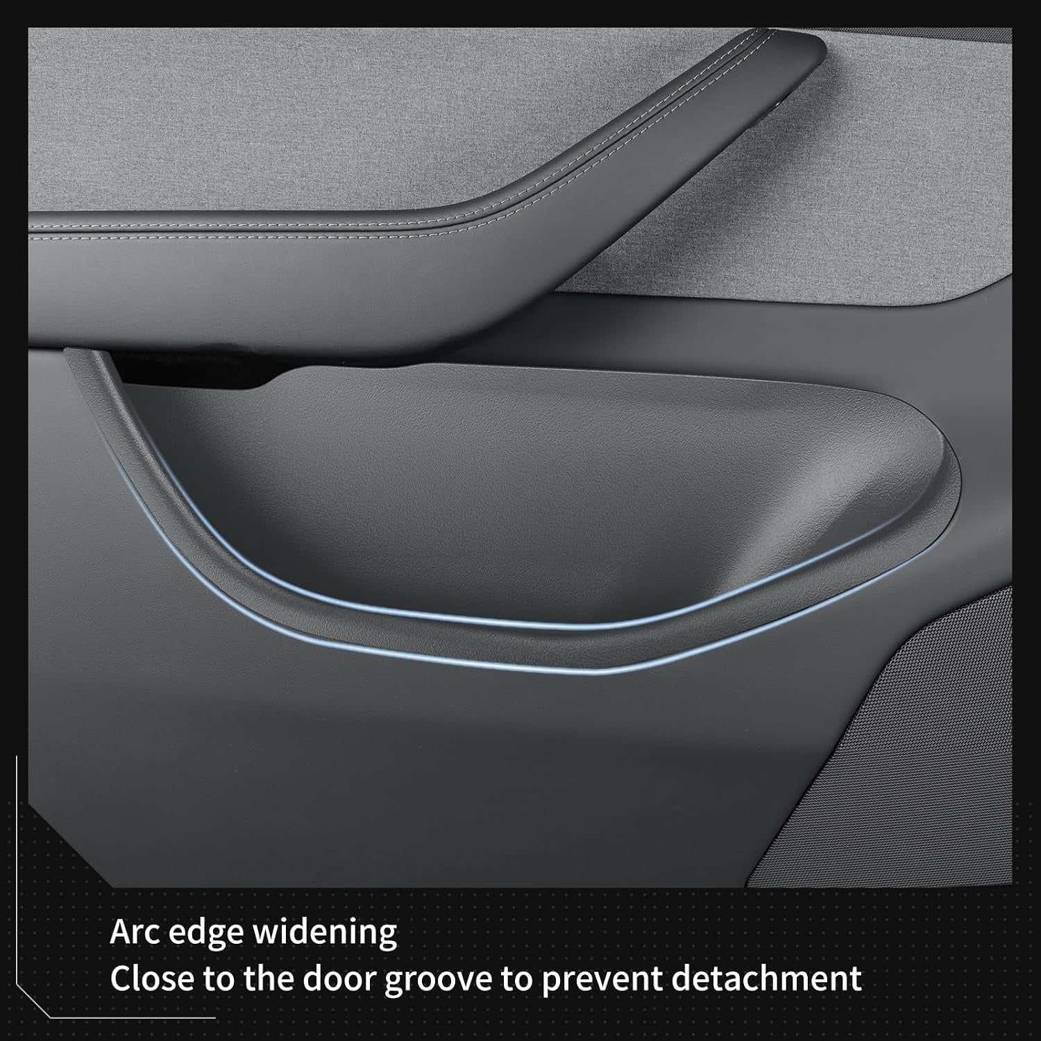 Tesla Door Storage Organizer Set for Model Y Juniper (2025–2026) | 4-Piece Full-Cover TPE Door Pocket Liners