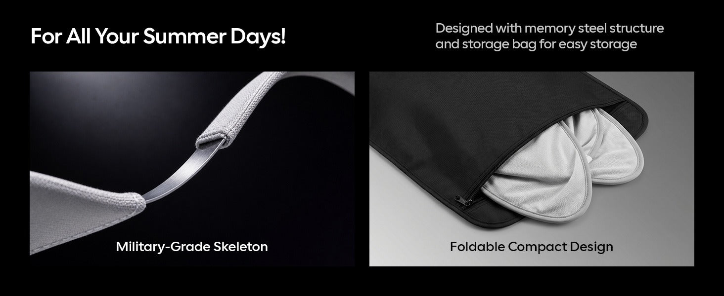 Tesla Model Y Sunshade Roof [Never Sag, Nano Ice-Crystal Coatings] 3-Gen Heat Insulation Glass Roof Sun Shade, Accessories for Tesla Model Y 2020~2025, Tesla Interior Gray