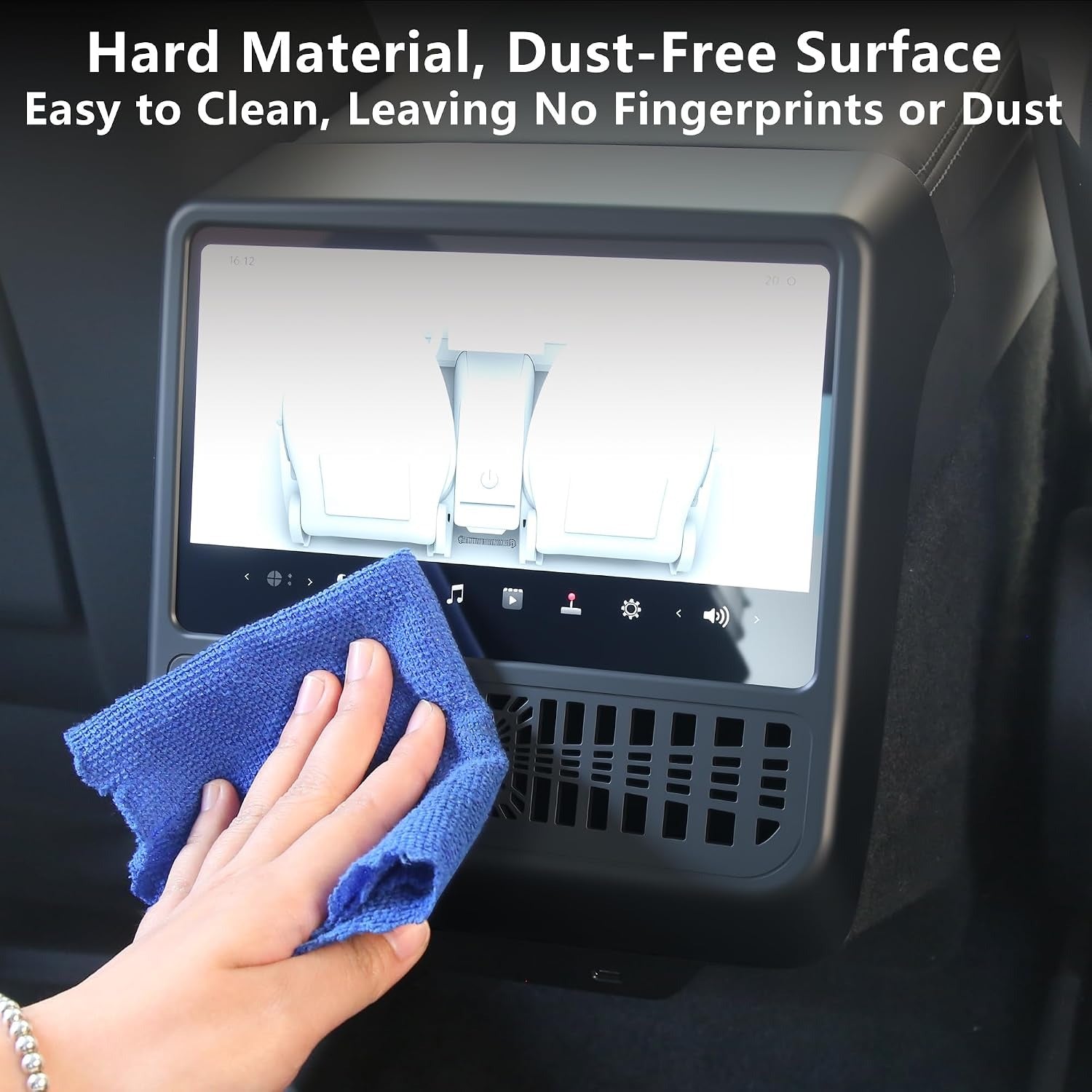 Tesla Model Y Juniper / Model 3 Highland Rear AC Vent Cover & 8-inch Screen Protector – All-in-One Interior Protection Kit (2024–2026)