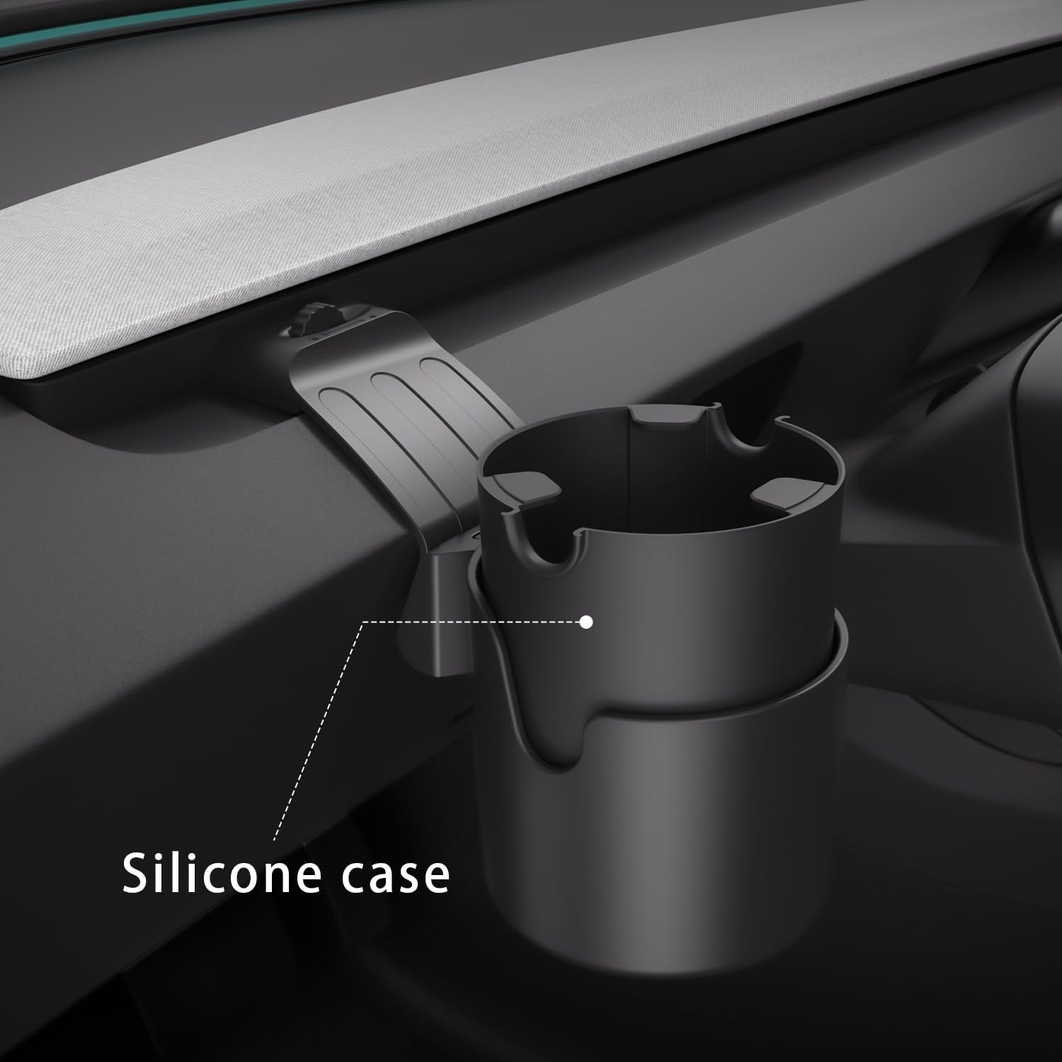 Tesla Dashboard Cup Holder & Storage Organizer for Model Y Juniper (2025–2026) & Model 3 Highland (2024–2026) | OEM Fit | Premium ABS | Easy Install