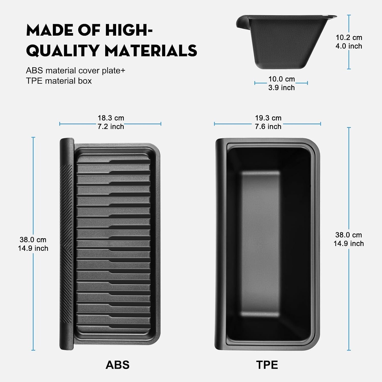Hidden Under Seat Storage Box for Tesla Model Y Juniper 2025–2026 | TPE Organizer with Lid Cover