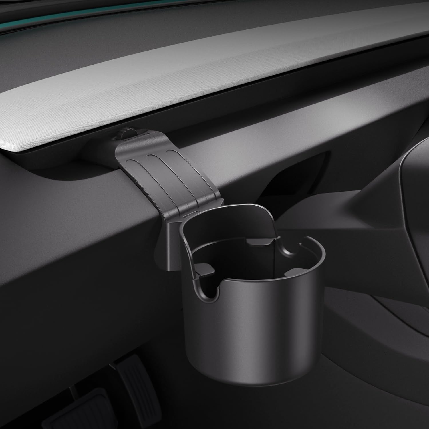 Tesla Dashboard Cup Holder & Storage Organizer for Model Y Juniper (2025–2026) & Model 3 Highland (2024–2026) | OEM Fit | Premium ABS | Easy Install