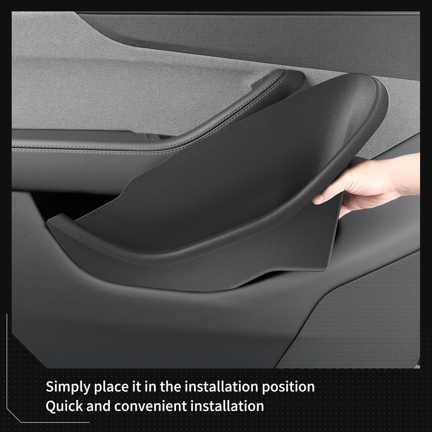 Tesla Door Storage Organizer Set for Model Y Juniper (2025–2026) | 4-Piece Full-Cover TPE Door Pocket Liners