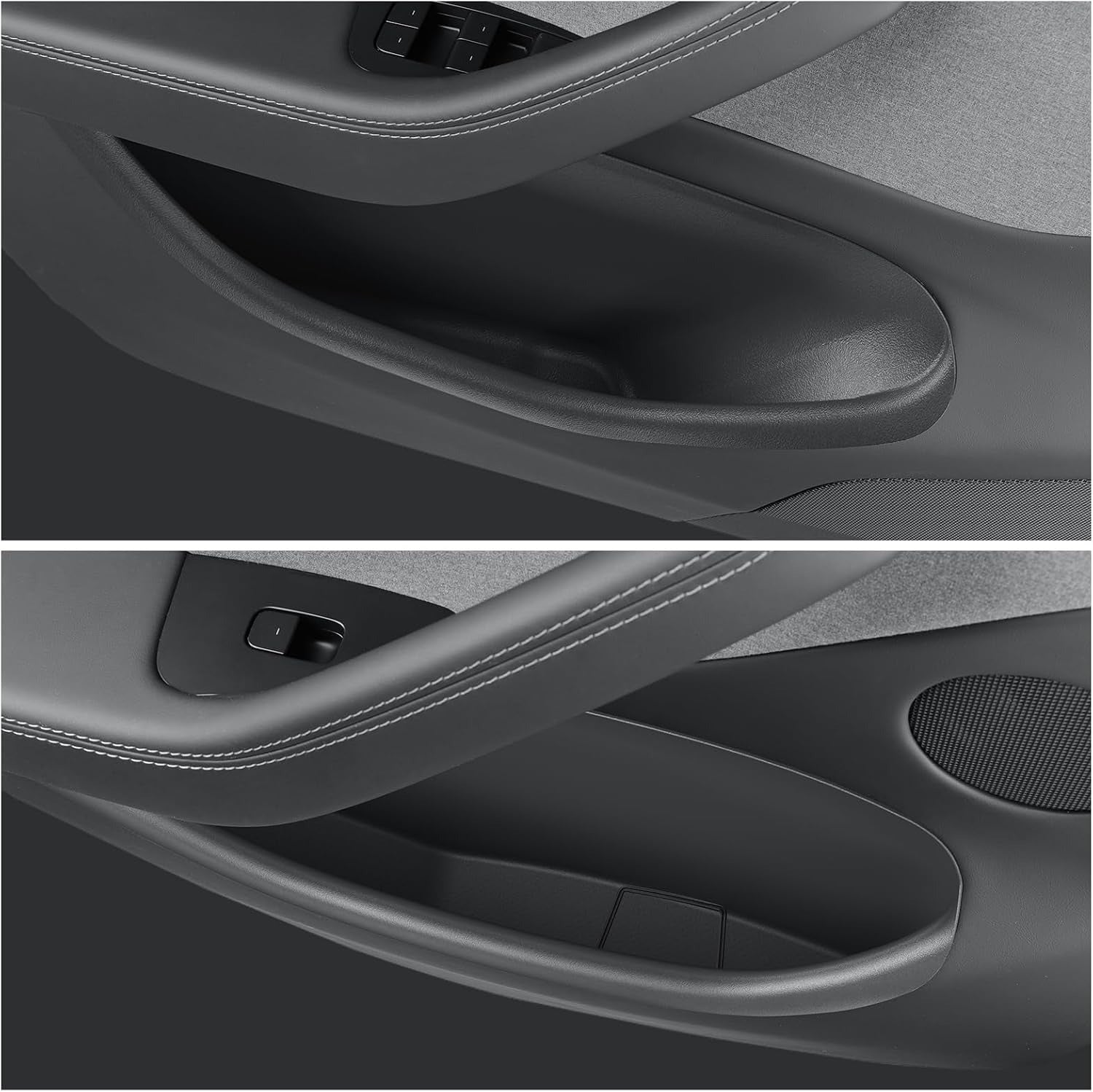 Tesla Door Storage Organizer Set for Model Y Juniper (2025–2026) | 4-Piece Full-Cover TPE Door Pocket Liners