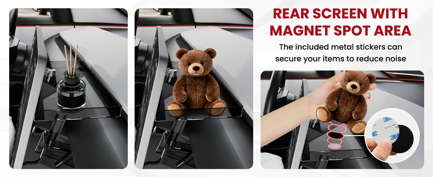 Under Screen Hidden Storage Organizer – Tesla Model Y Juniper & Model 3 Highland