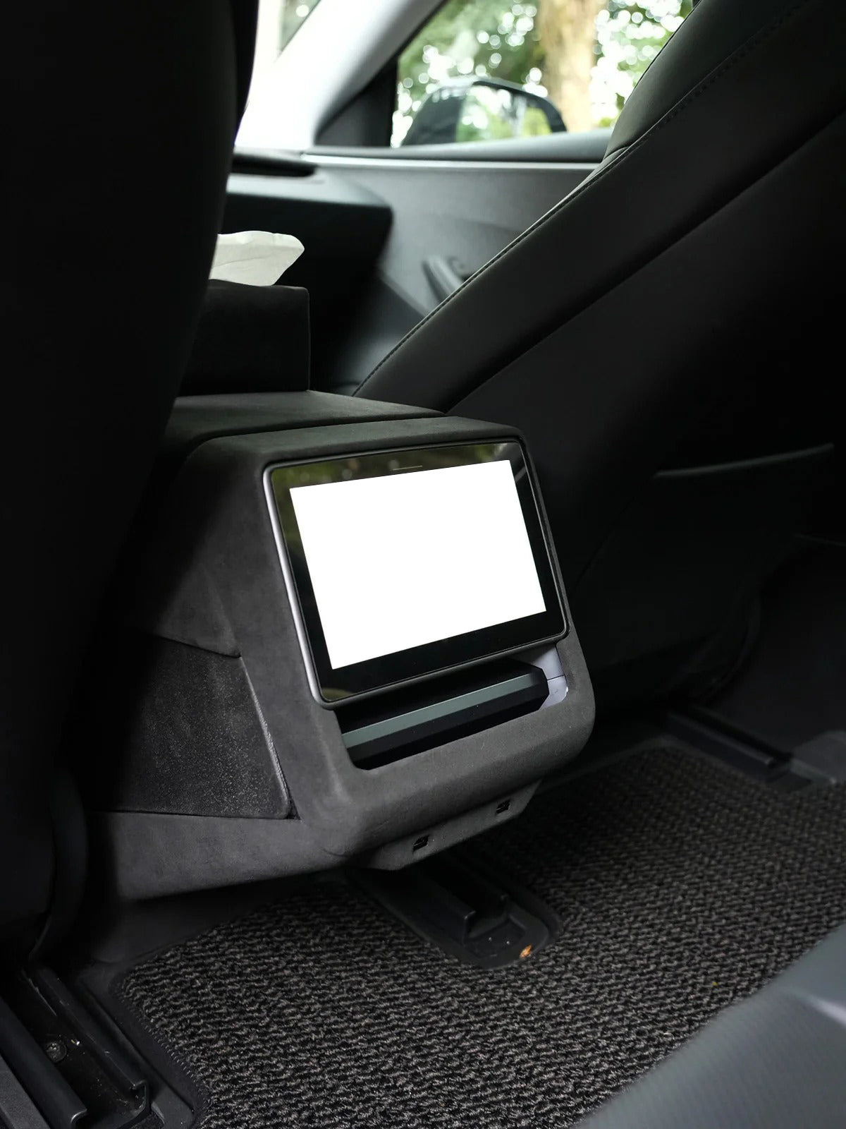 Tesla Alcantara Interior Protection Kit | Armrest Cover & Rear Air Vent Cover for Model Y Juniper (2025–2026) & Model 3 Highland (2024–2026)