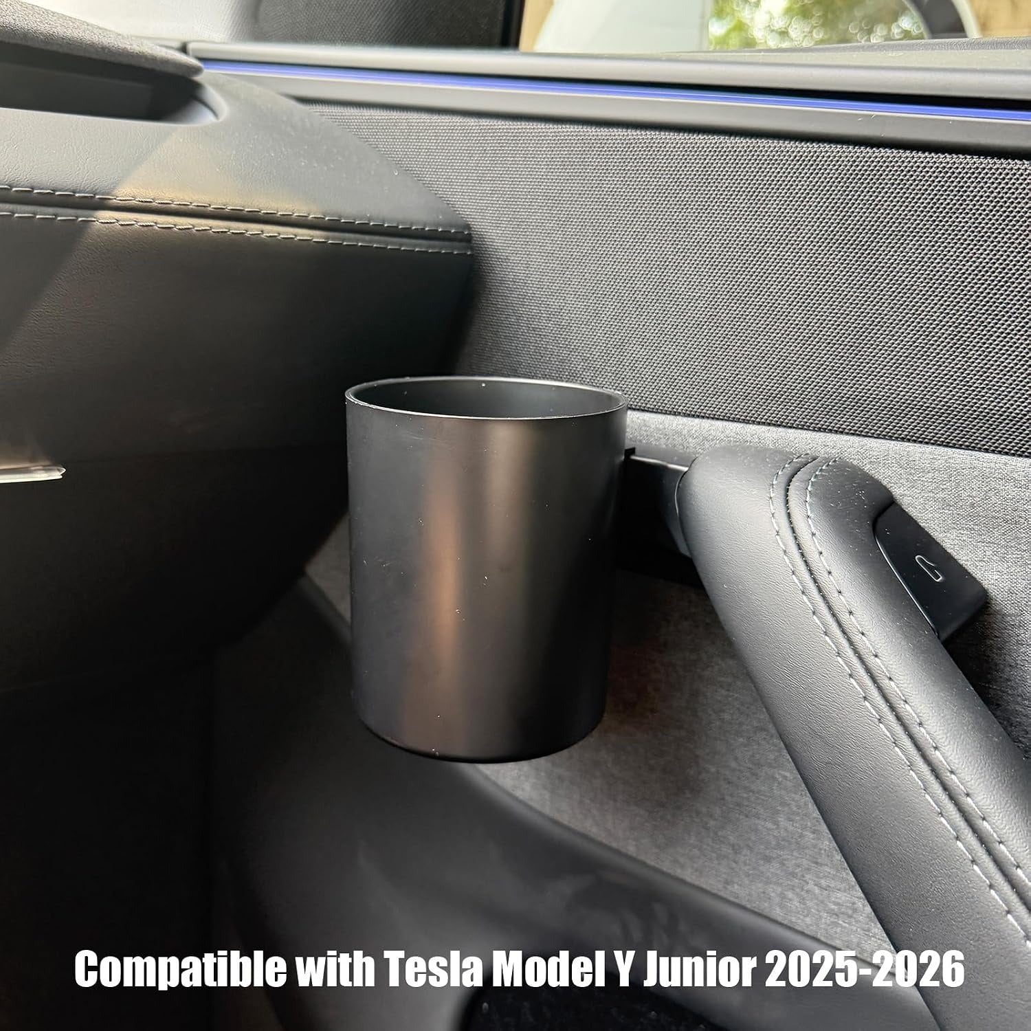 Tesla Door Handle Cup Holder Set for Model Y (2022–2026) & Model 3 (2022–2026) | OEM Fit | Premium ABS | Easy Install