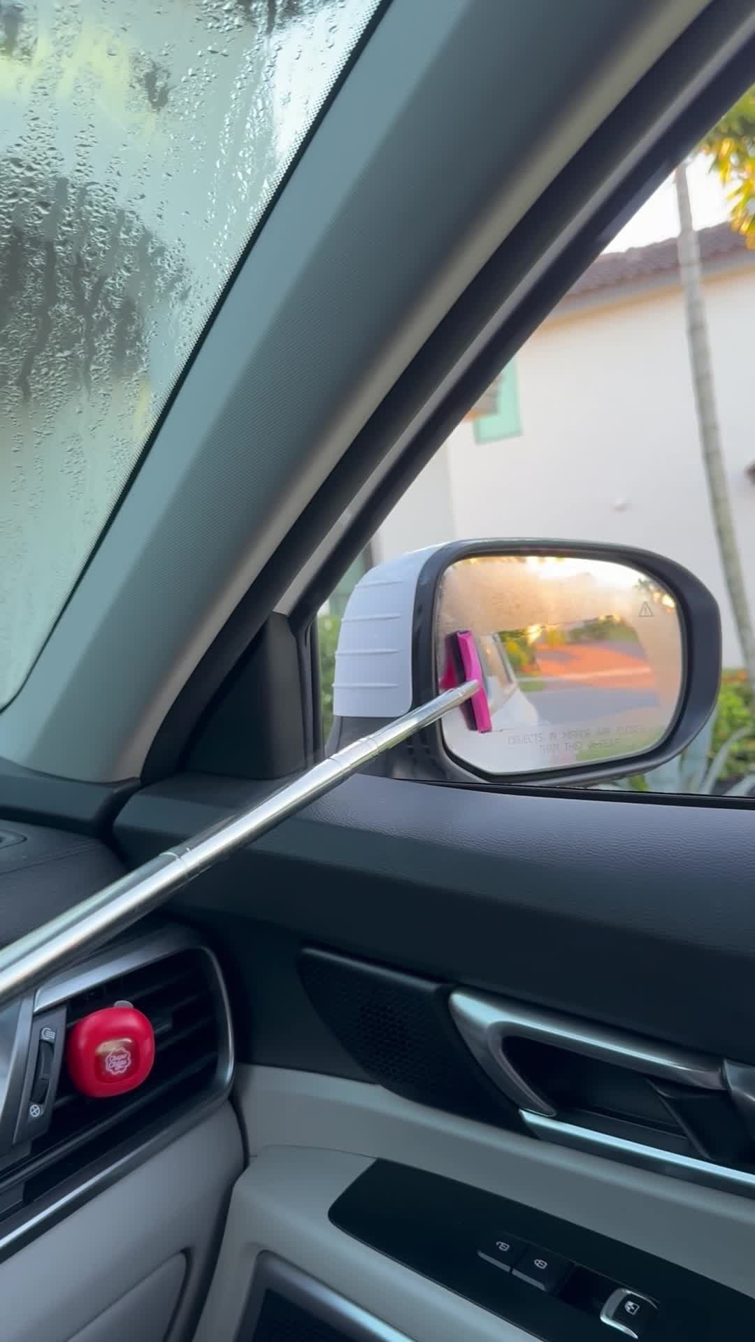 Retractable Car Side Mirror Squeegee | Rain & Fog Rearview Mirror Wiper Tool (2PCS Set)