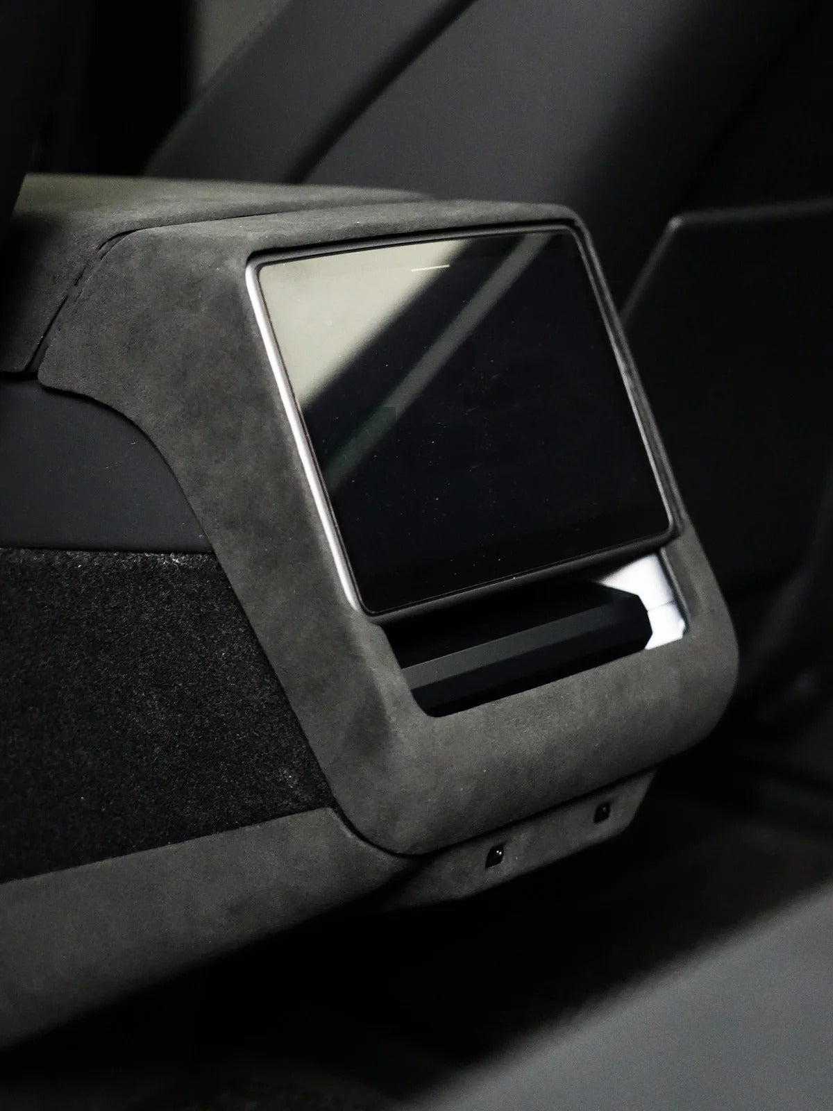 Tesla Alcantara Interior Protection Kit | Armrest Cover & Rear Air Vent Cover for Model Y Juniper (2025–2026) & Model 3 Highland (2024–2026)
