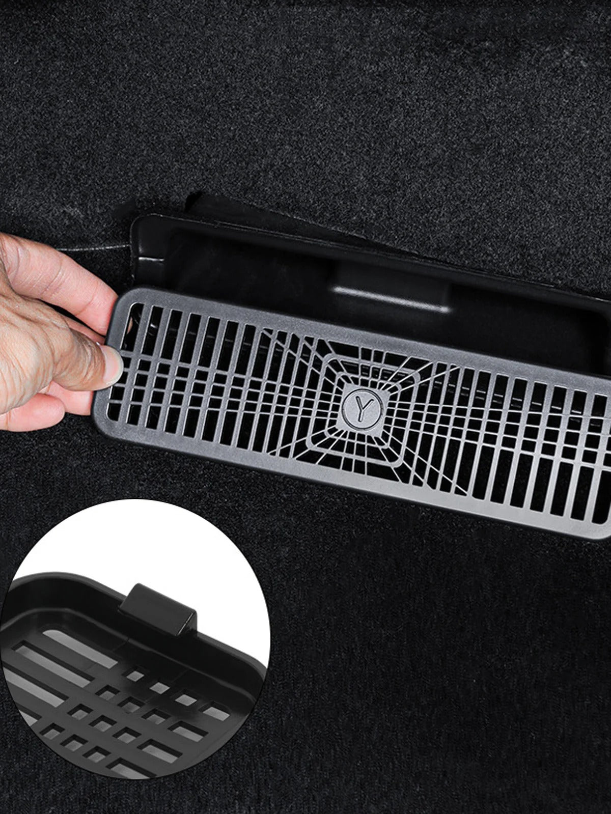 sla Rear Air Vent Protective Cover | Prevents Debris from Entering Air Vents for Model Y Juniper (2025–2026) & Model 3 Highland (2024–2026)