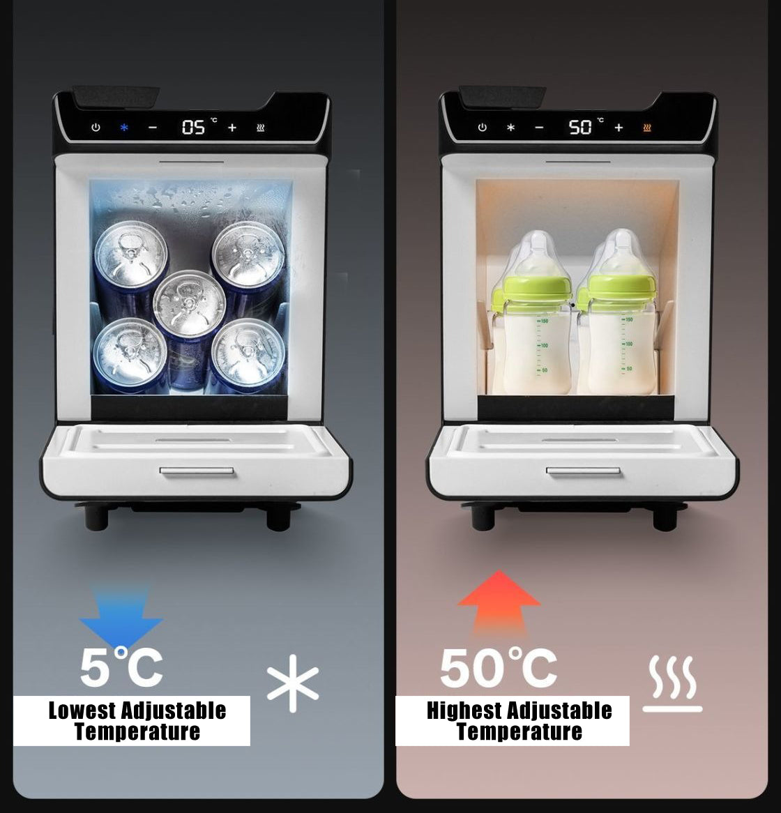 Car Refrigerator for Tesla Model Y Juniper, Rear Center Console Fridge for Model Y 2026~2025, Cooler & Warmer, Portable Freezer for Camping Commuting Sports & Traveling