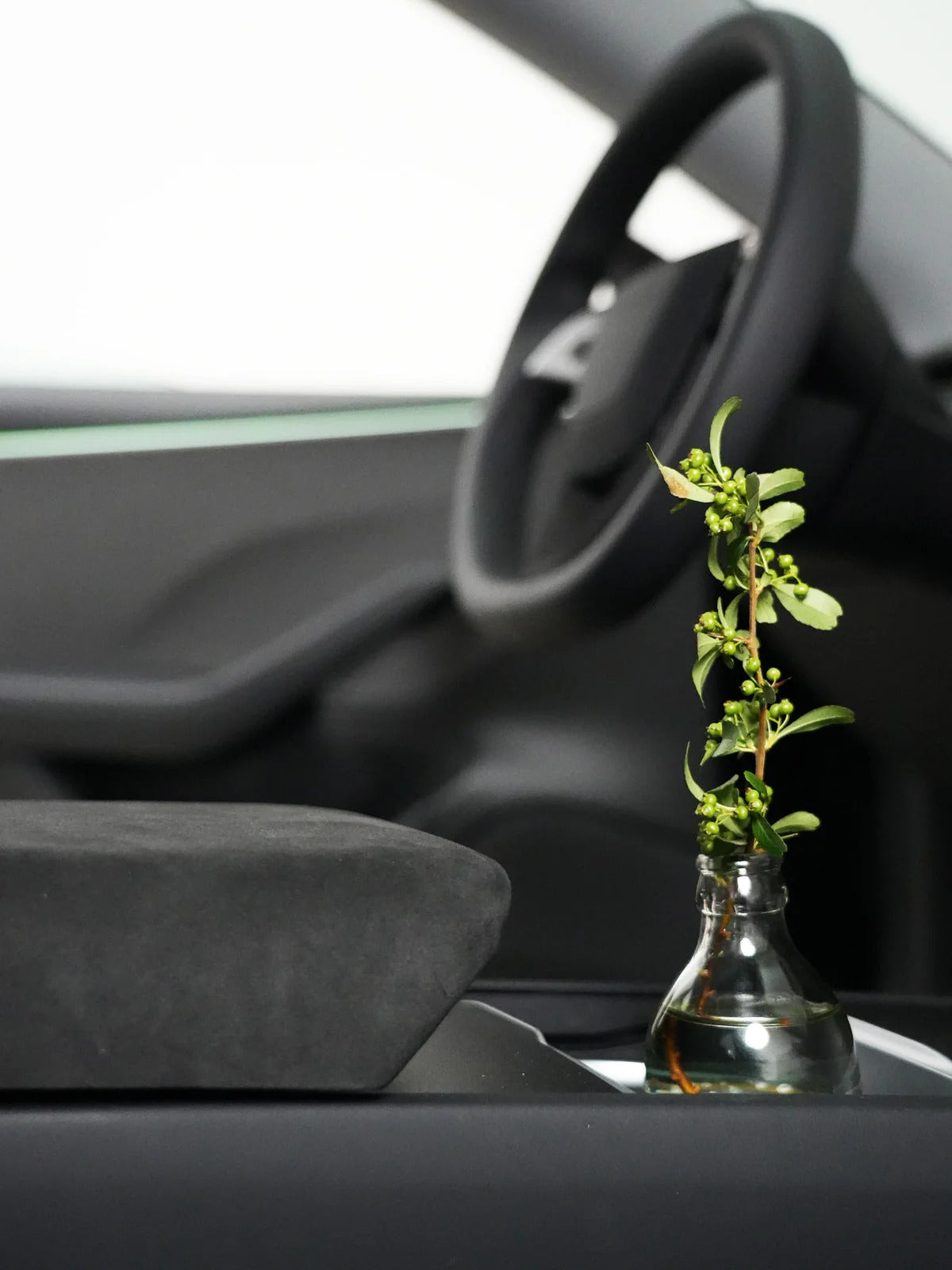 Tesla Alcantara Interior Protection Kit | Armrest Cover & Rear Air Vent Cover for Model Y Juniper (2025–2026) & Model 3 Highland (2024–2026)