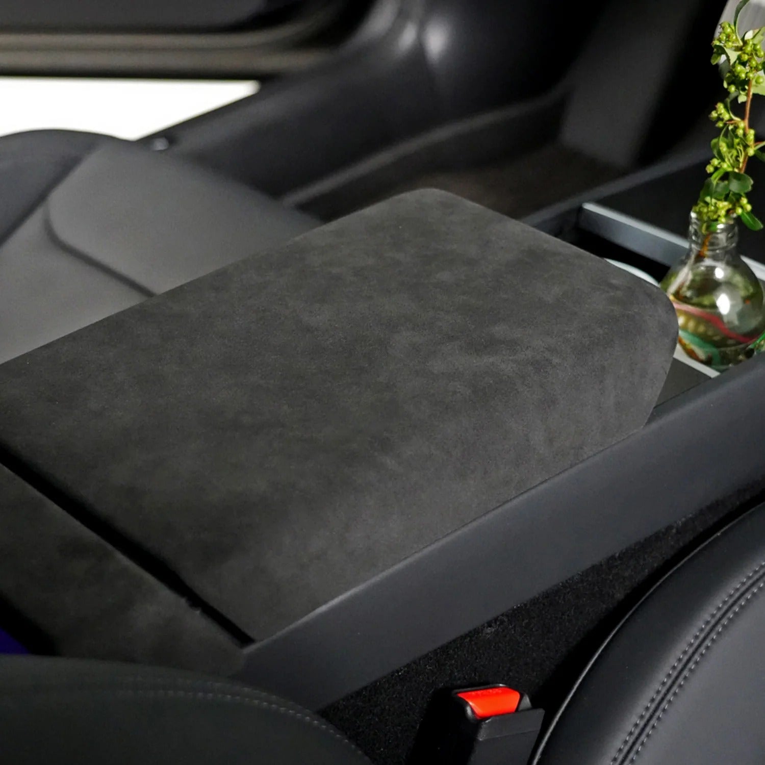 Tesla Alcantara Interior Protection Kit | Armrest Cover & Rear Air Vent Cover for Model Y Juniper (2025–2026) & Model 3 Highland (2024–2026)