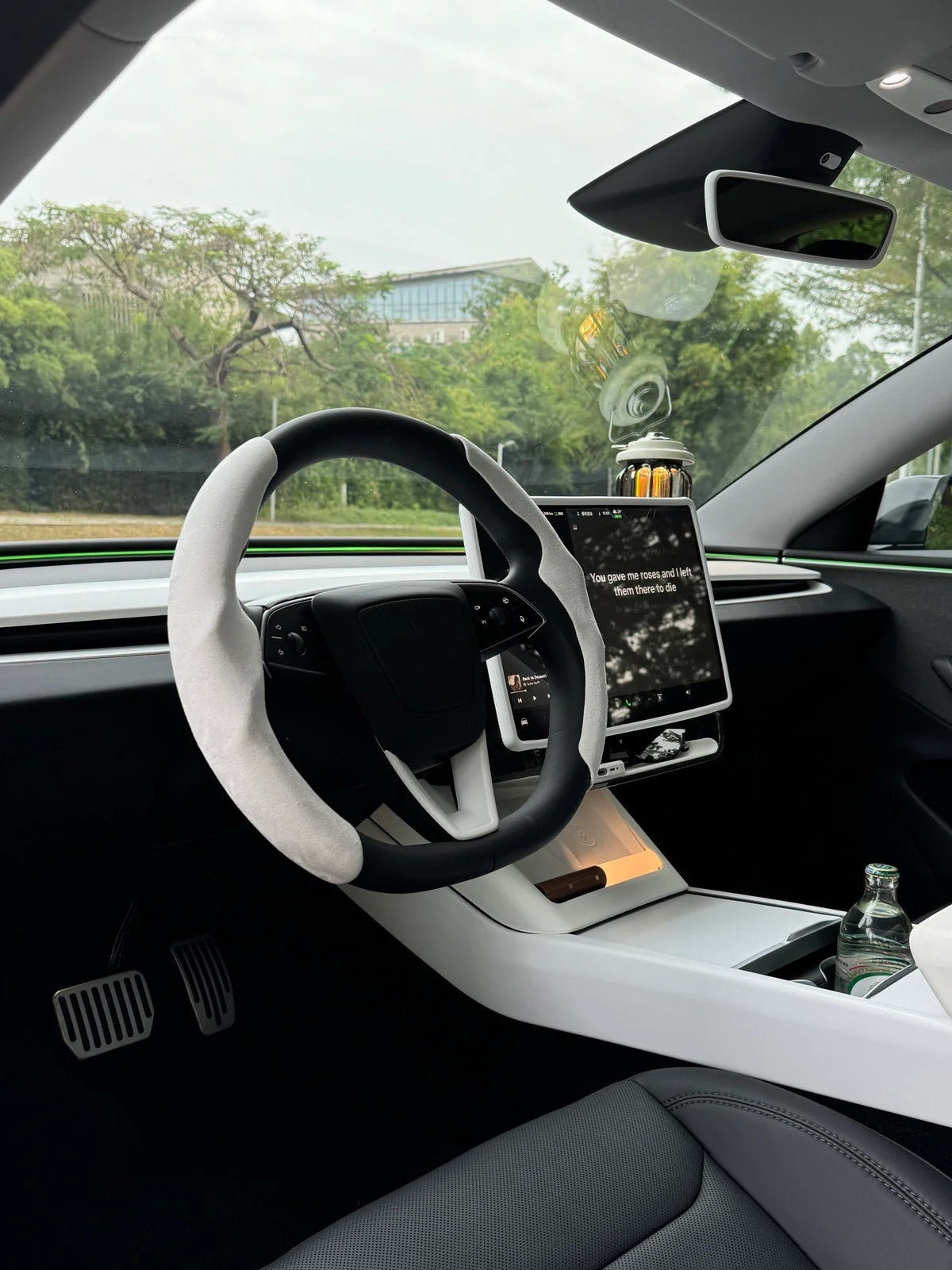 Tesla Matte Center Console Cover for Model Y Juniper (2025–2026) & Model 3 Highland (2024–2026)