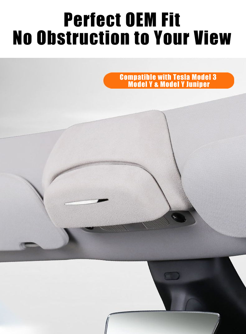 Overhead Sunglasses Holder for Tesla Model Y Juniper & Model 3 Highland
