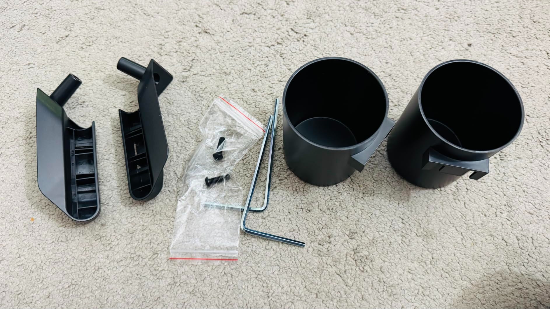 Tesla Door Handle Cup Holder Set for Model Y (2022–2026) & Model 3 (2022–2026) | OEM Fit | Premium ABS | Easy Install