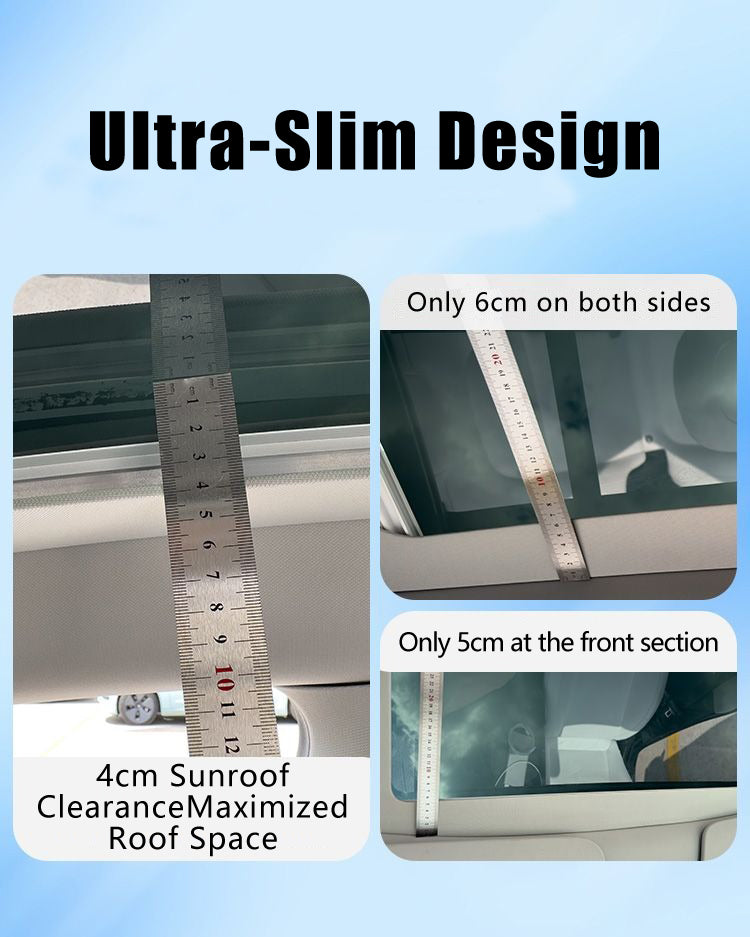 Tesla Model Y Retractable Slim Sunroof Sunshade – Upgraded Sliding Frame Version (Fits New & Old Model Y)