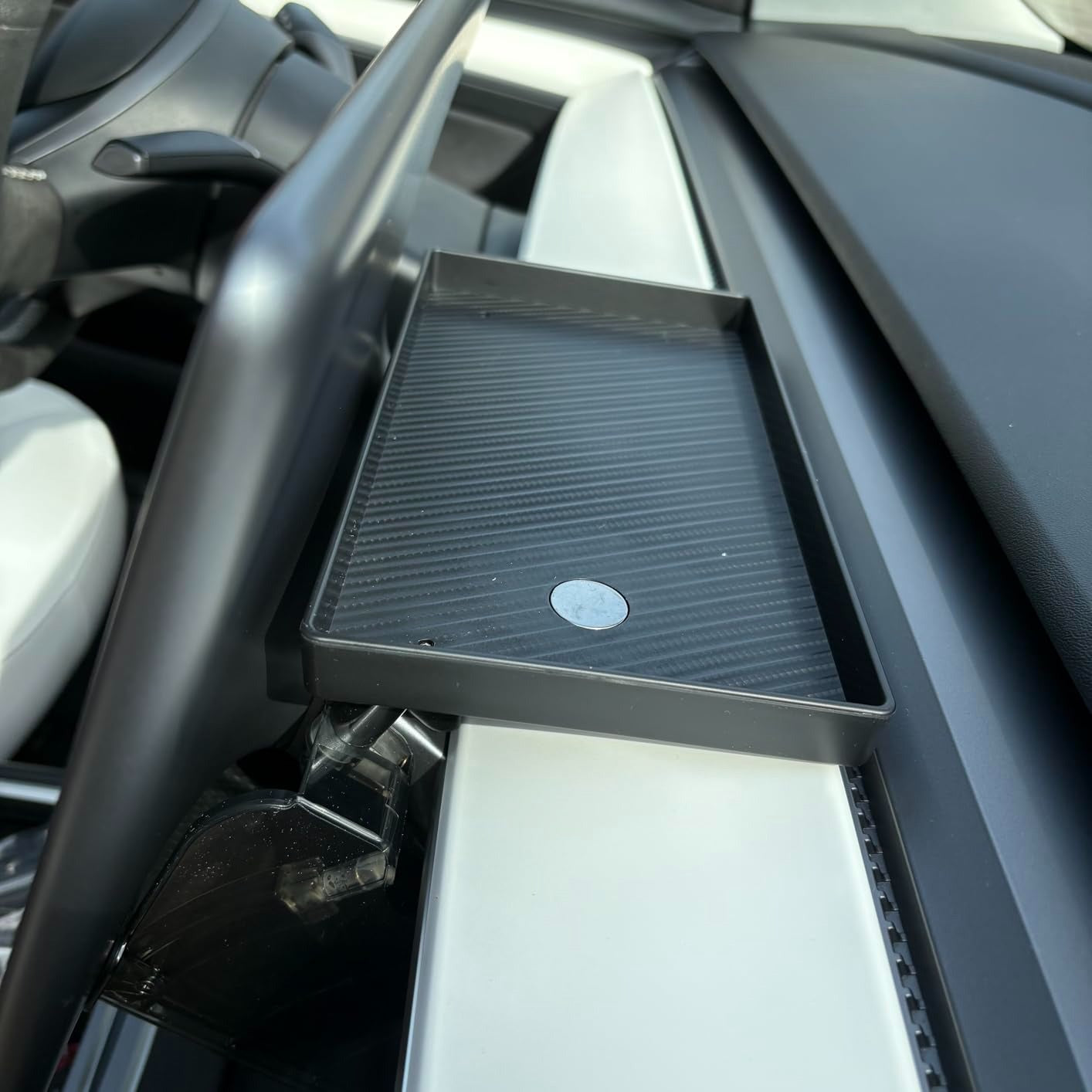 Under Screen Hidden Storage Organizer – Tesla Model Y Juniper & Model 3 Highland